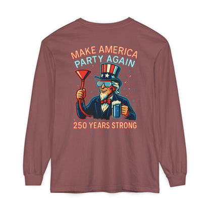 Make America Party Again Long Sleeve Tee