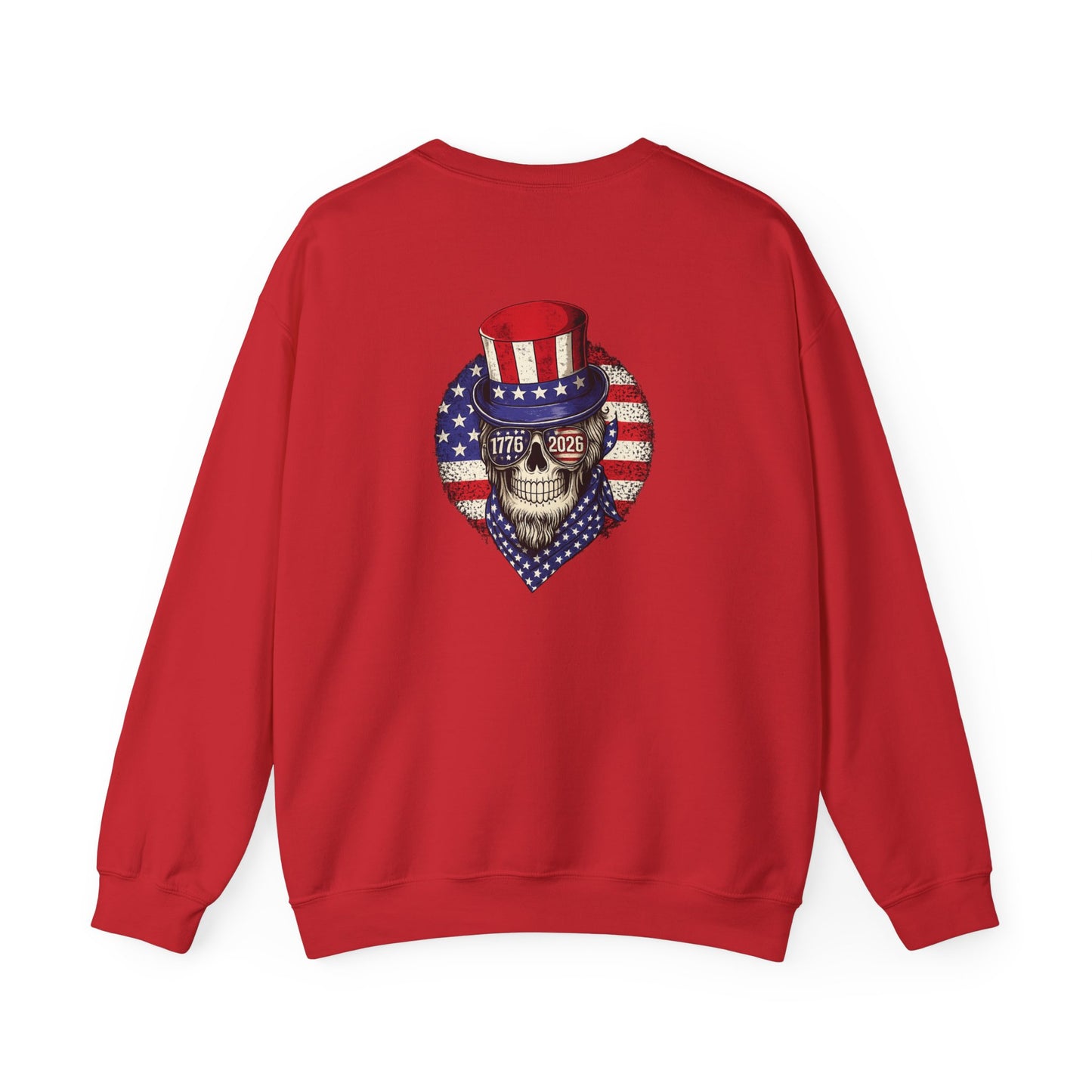 Uncle Sam Skull Crewneck Sweatshirt
