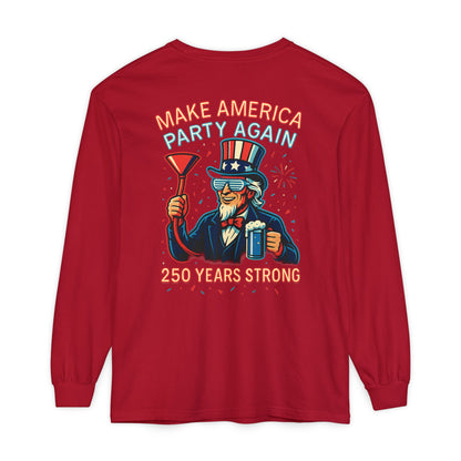 Make America Party Again Long Sleeve Tee
