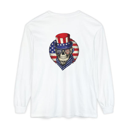Uncle Sam Skull Long Sleeve Tee
