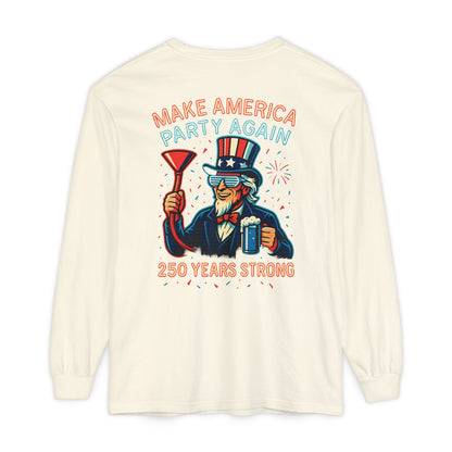 Make America Party Again Long Sleeve Tee