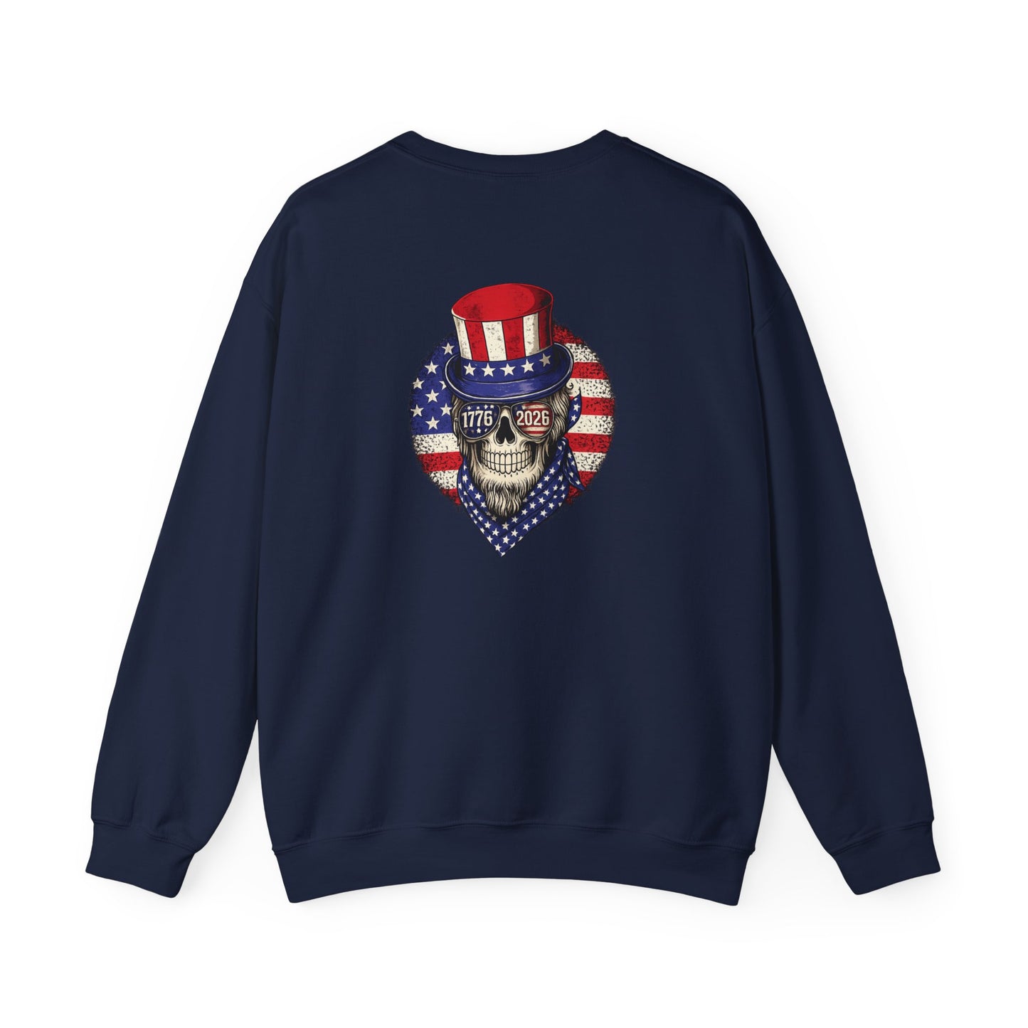 Uncle Sam Skull Crewneck Sweatshirt
