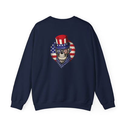 Uncle Sam Skull Crewneck Sweatshirt