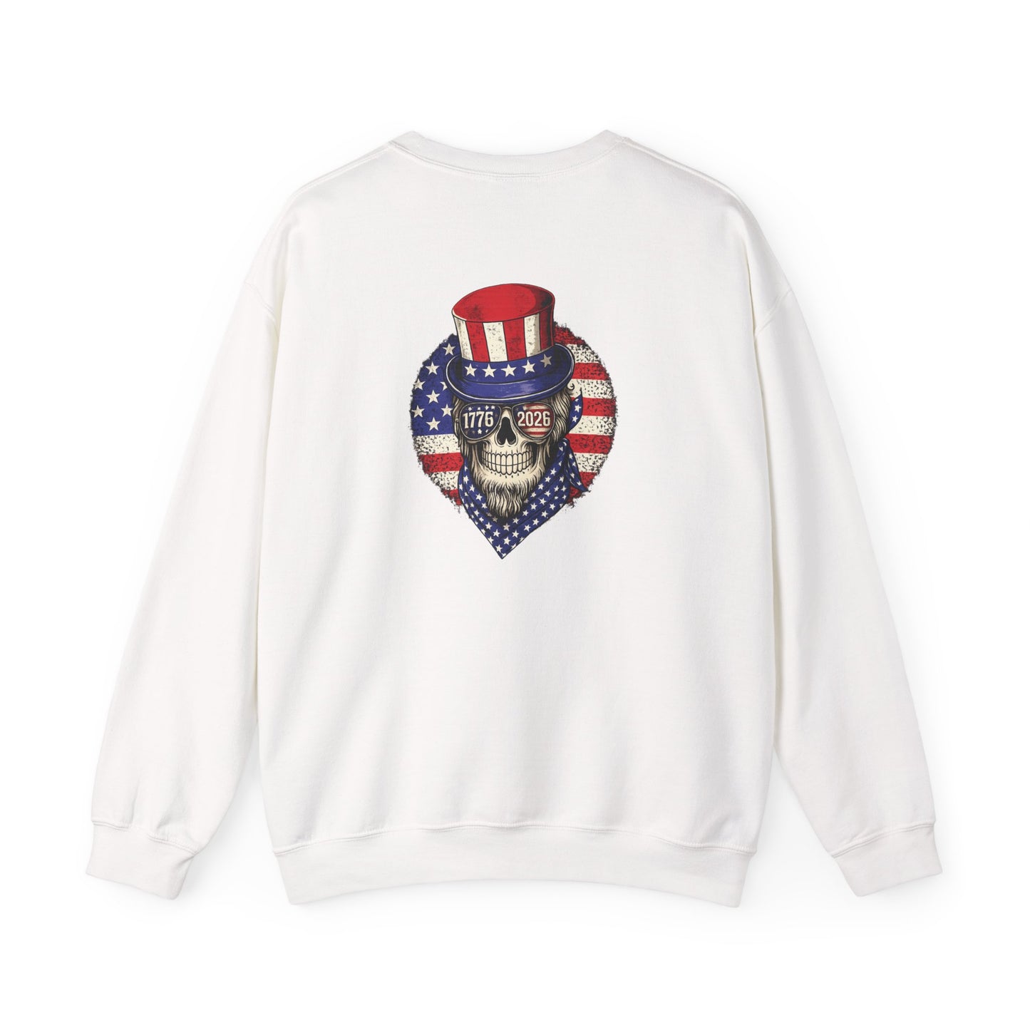 Uncle Sam Skull Crewneck Sweatshirt