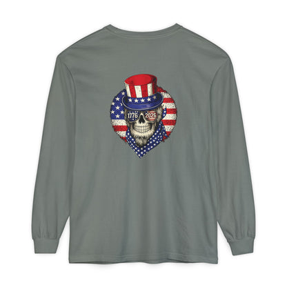 Uncle Sam Skull Long Sleeve Tee
